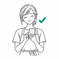 用手机设置的店主插画