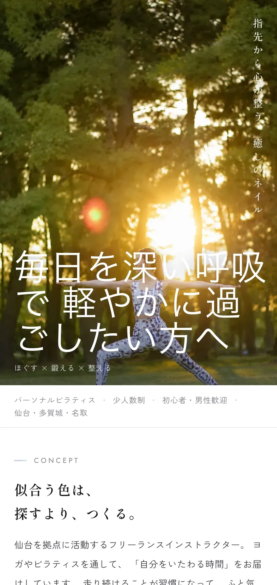 用 Aurora 设计显示的店铺页面