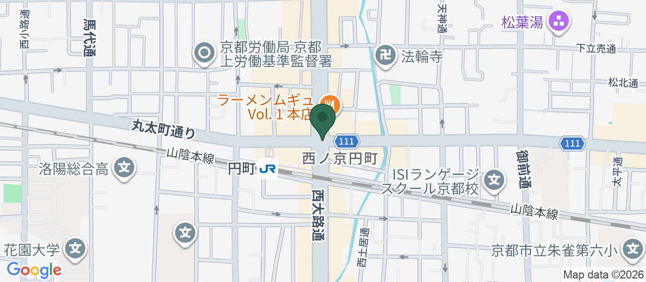 サロン周辺の地図